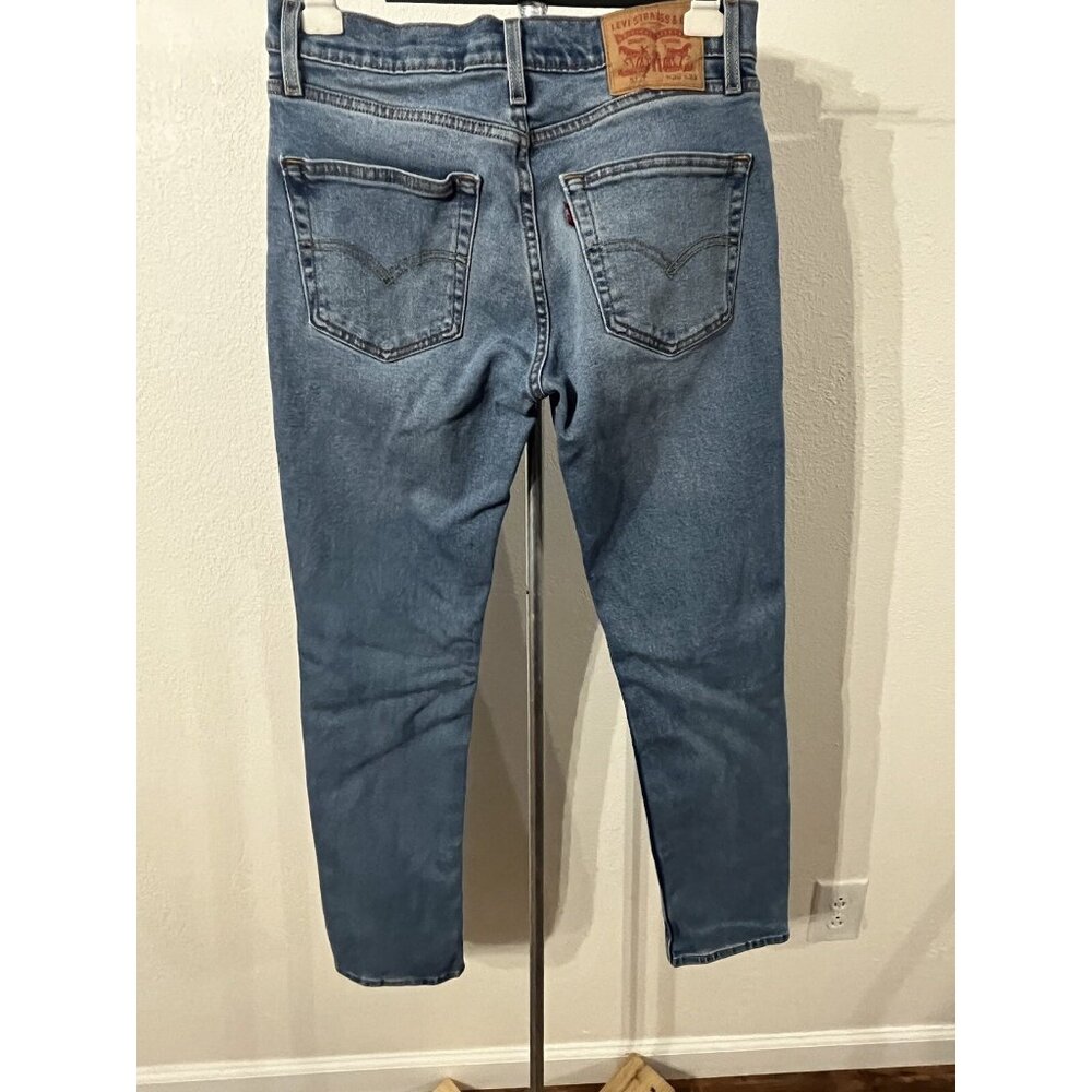 Levis 512 Denim Jean Women Size 12 30X32 Straight Leg Pants Stretch - Picture 6 of 9